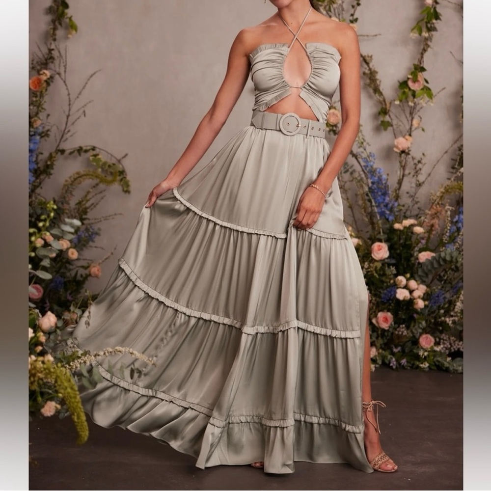 V. Chapman Penelope Dress in Sage